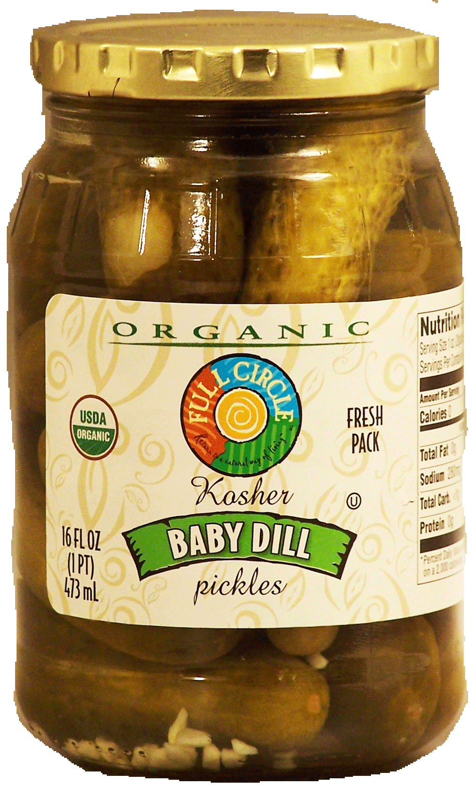 Full Circle Organic kosher baby dill pickles Full-Size Picture